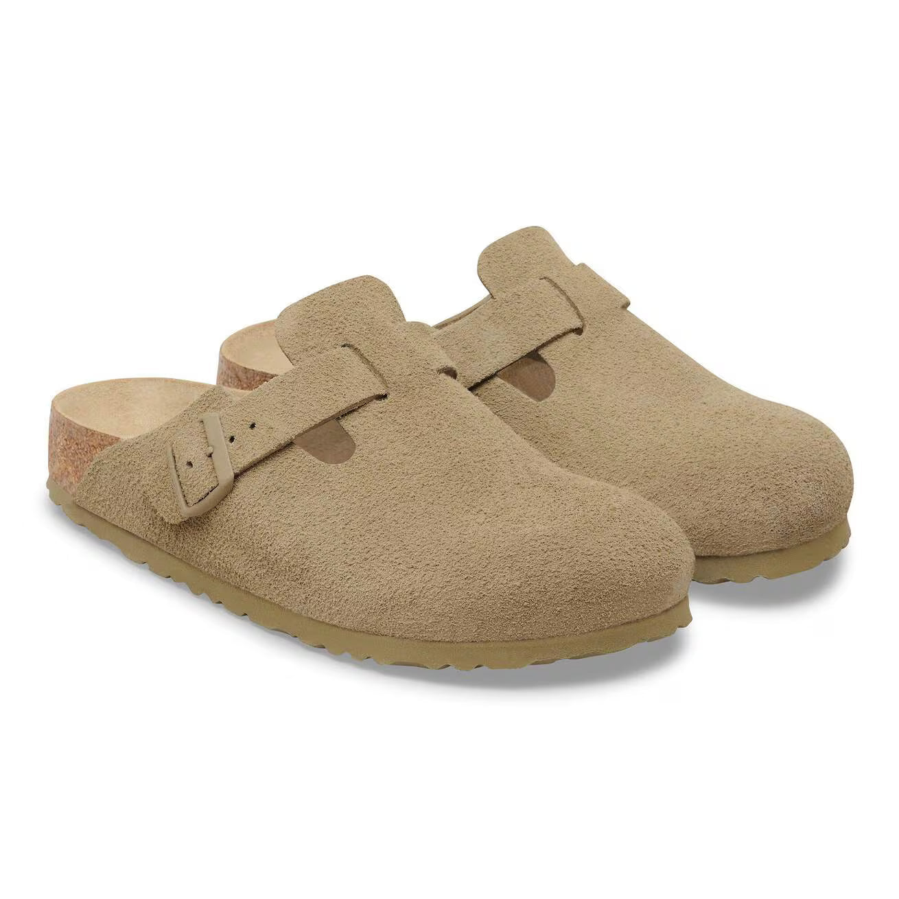 Birkenstock Boston clogs - Taupe Suede